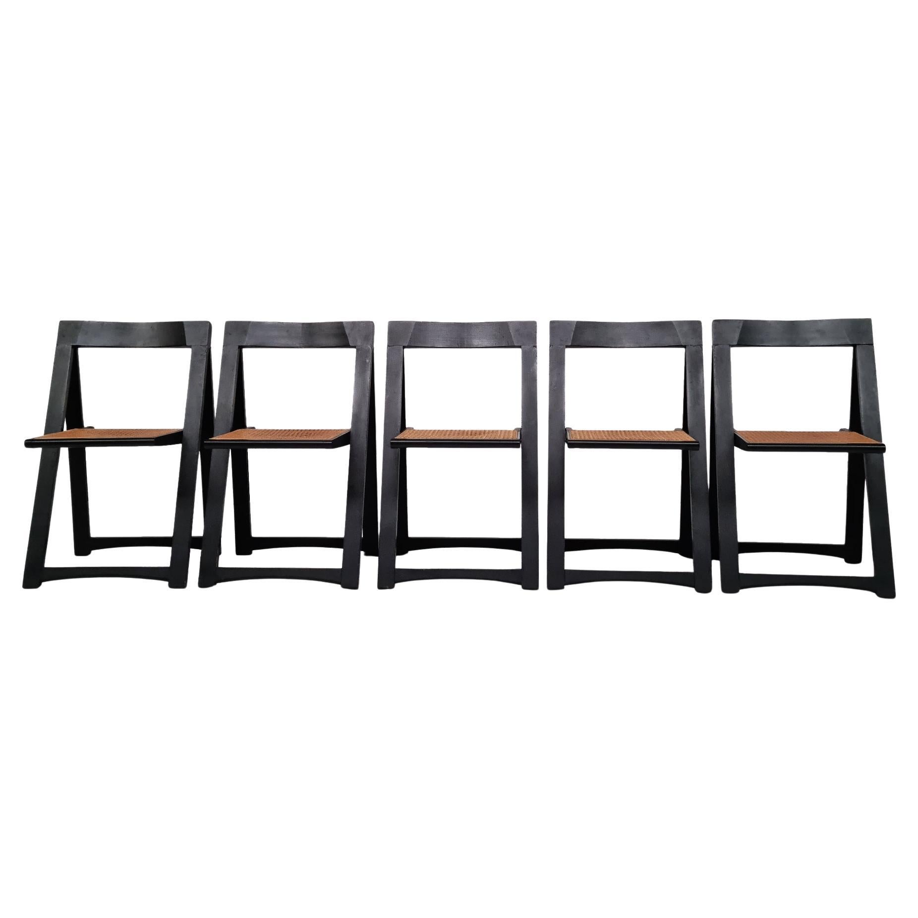 Chaises Foldes dans le style d'Aldo Jacober, 1960, ensemble de 5