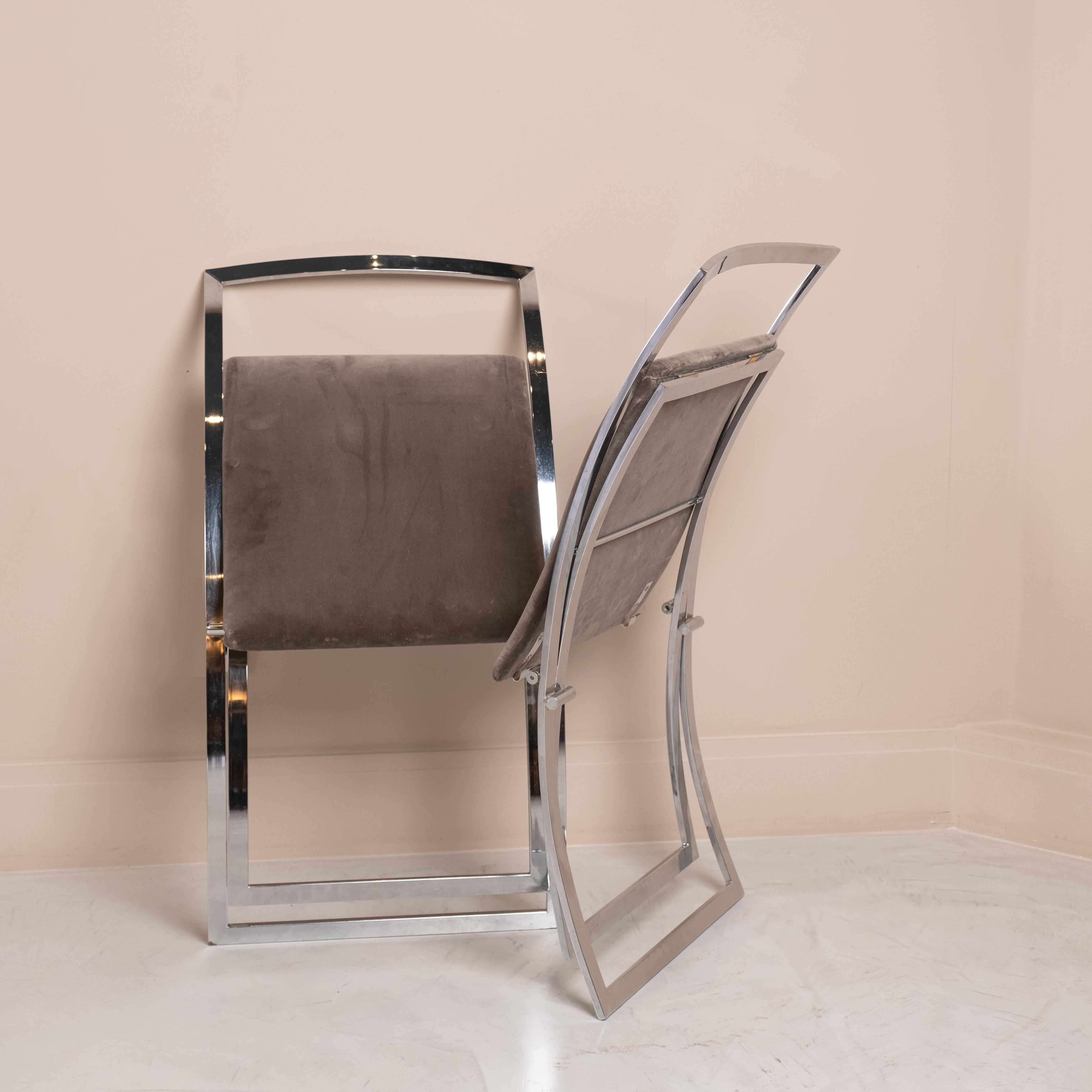 Folding chairs, Luisa Model by Marcello Cuneo, Italy 1970 For Sale 4