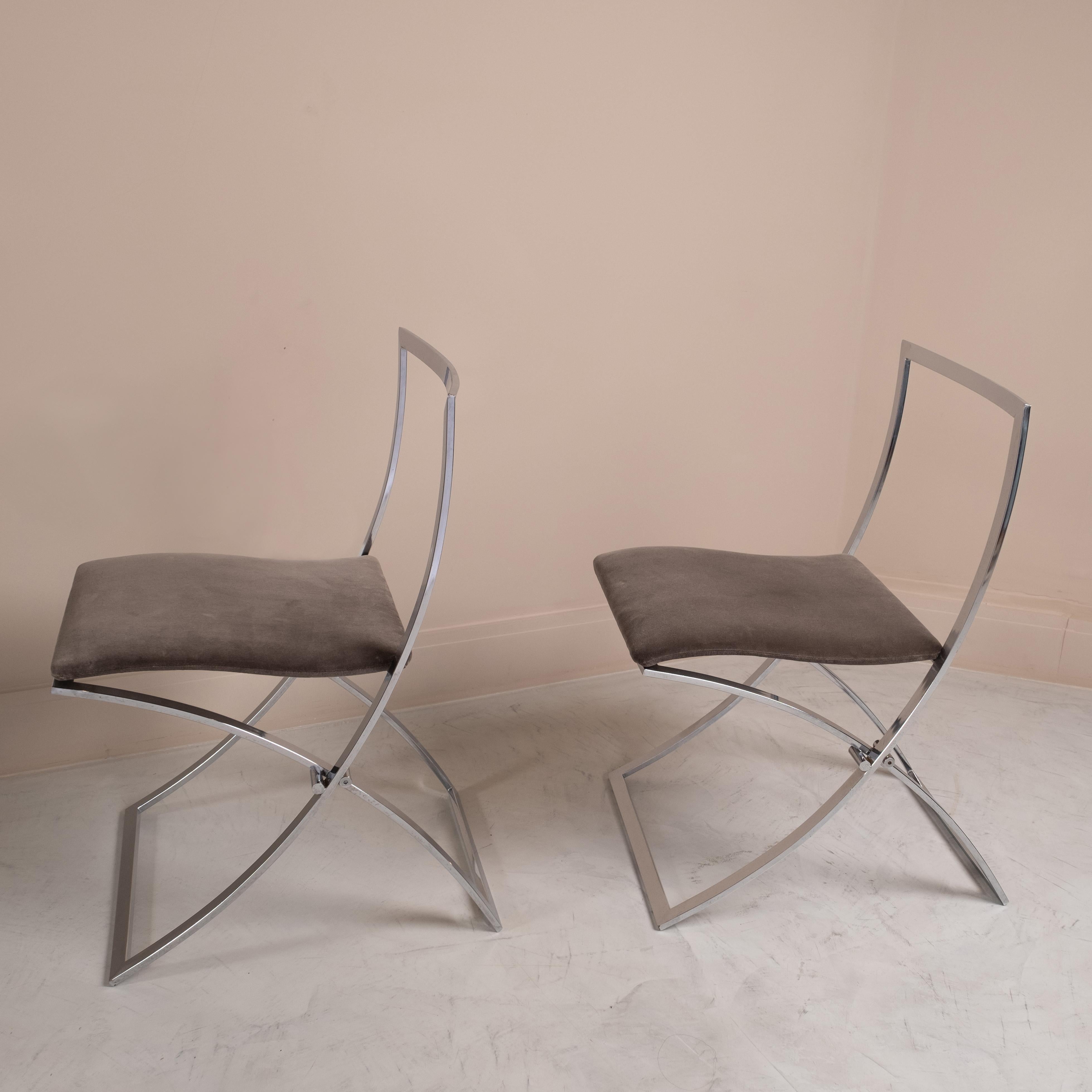 Brazilian Folding chairs, Luisa Model by Marcello Cuneo, Italy 1970 For Sale