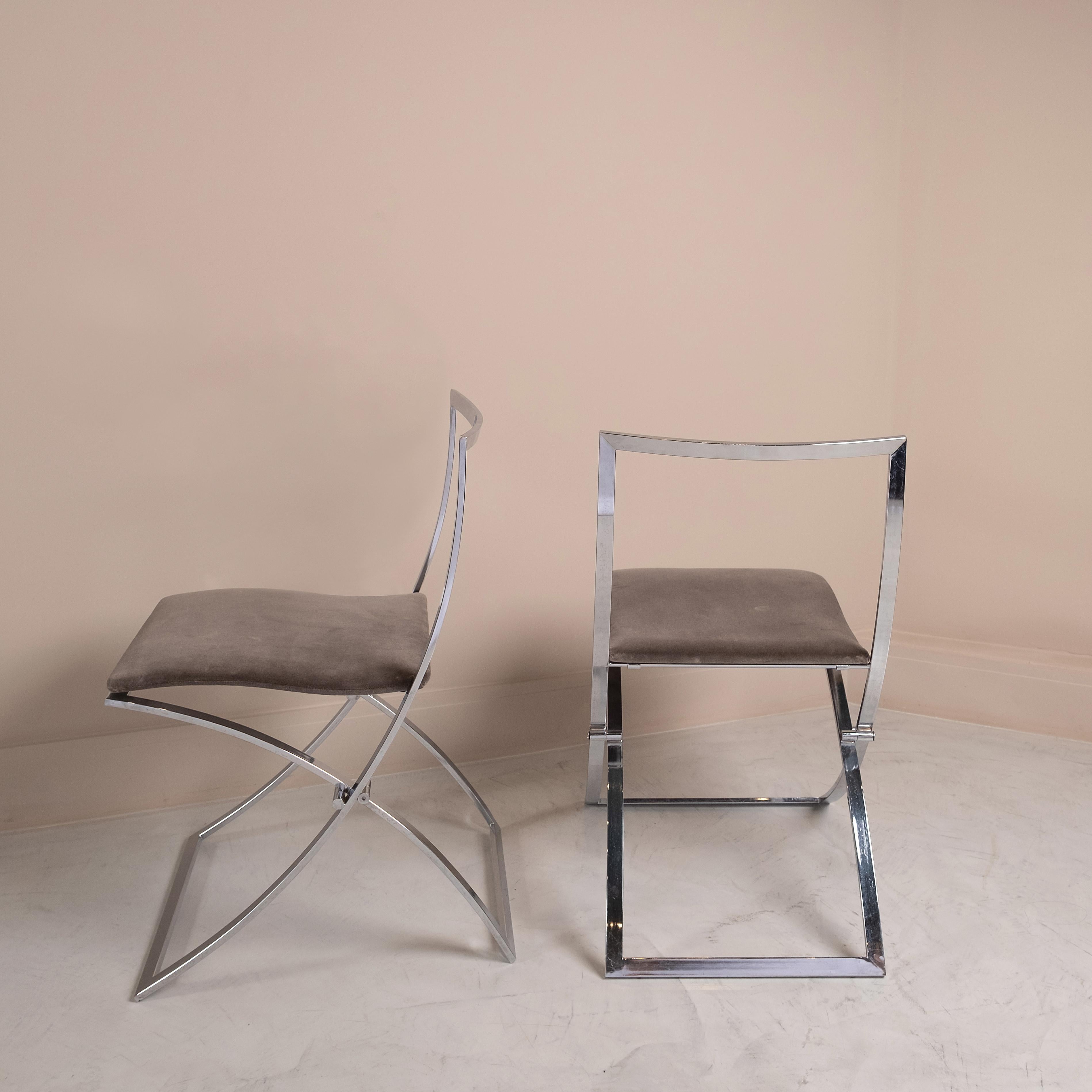 20th Century Folding chairs, Luisa Model by Marcello Cuneo, Italy 1970 For Sale