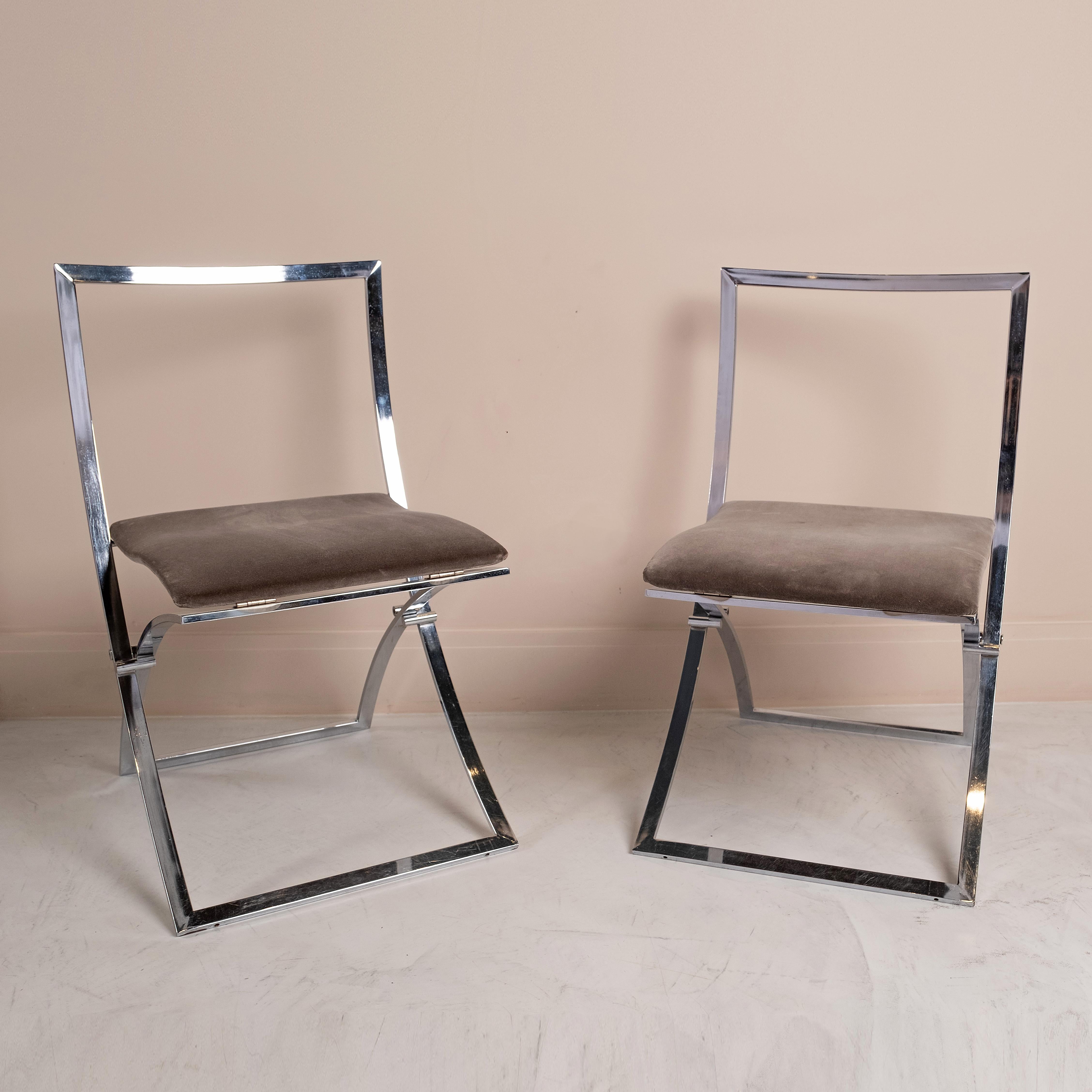 Folding chairs, Luisa Model by Marcello Cuneo, Italy 1970 For Sale 1