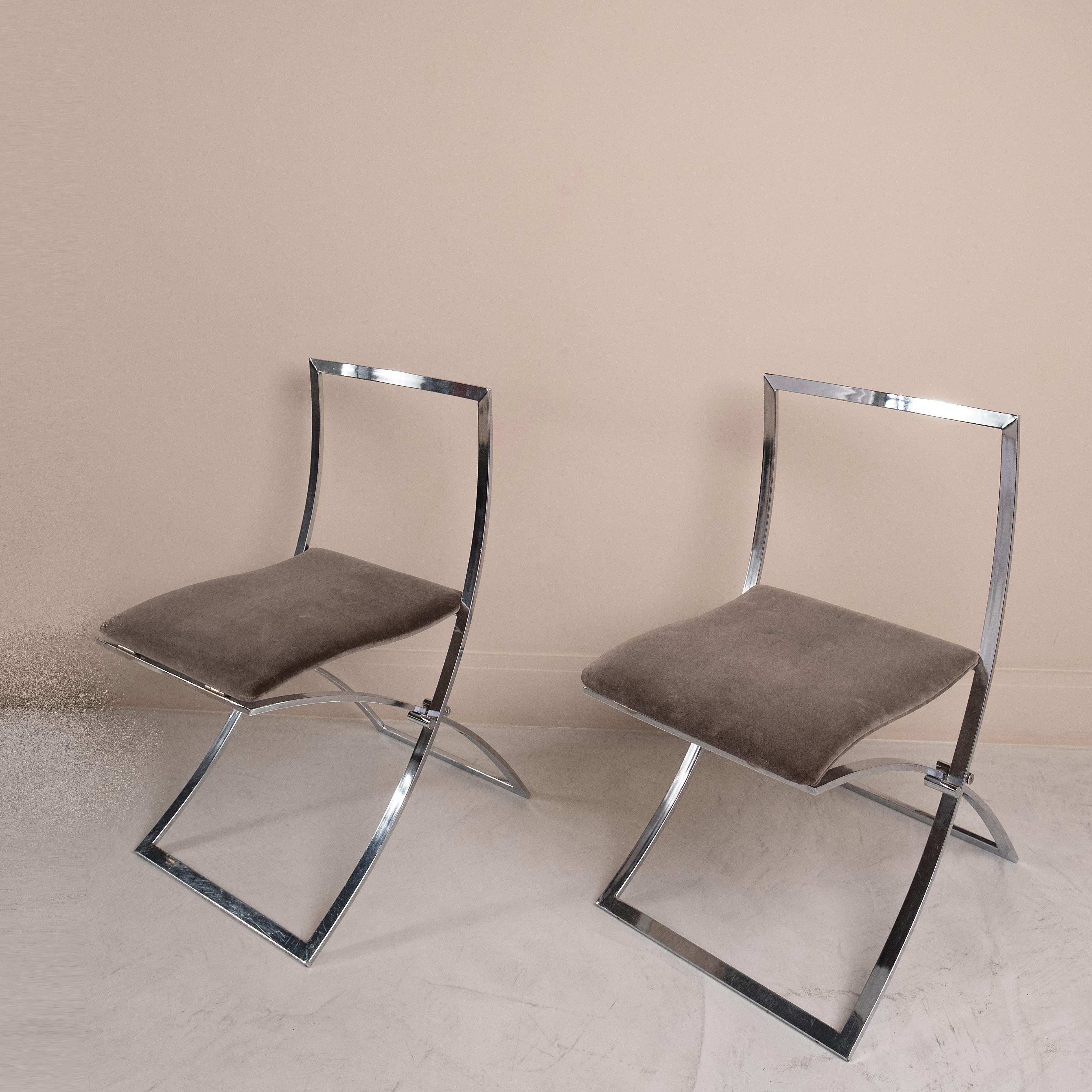 Folding chairs, Luisa Model by Marcello Cuneo, Italy 1970 For Sale 2
