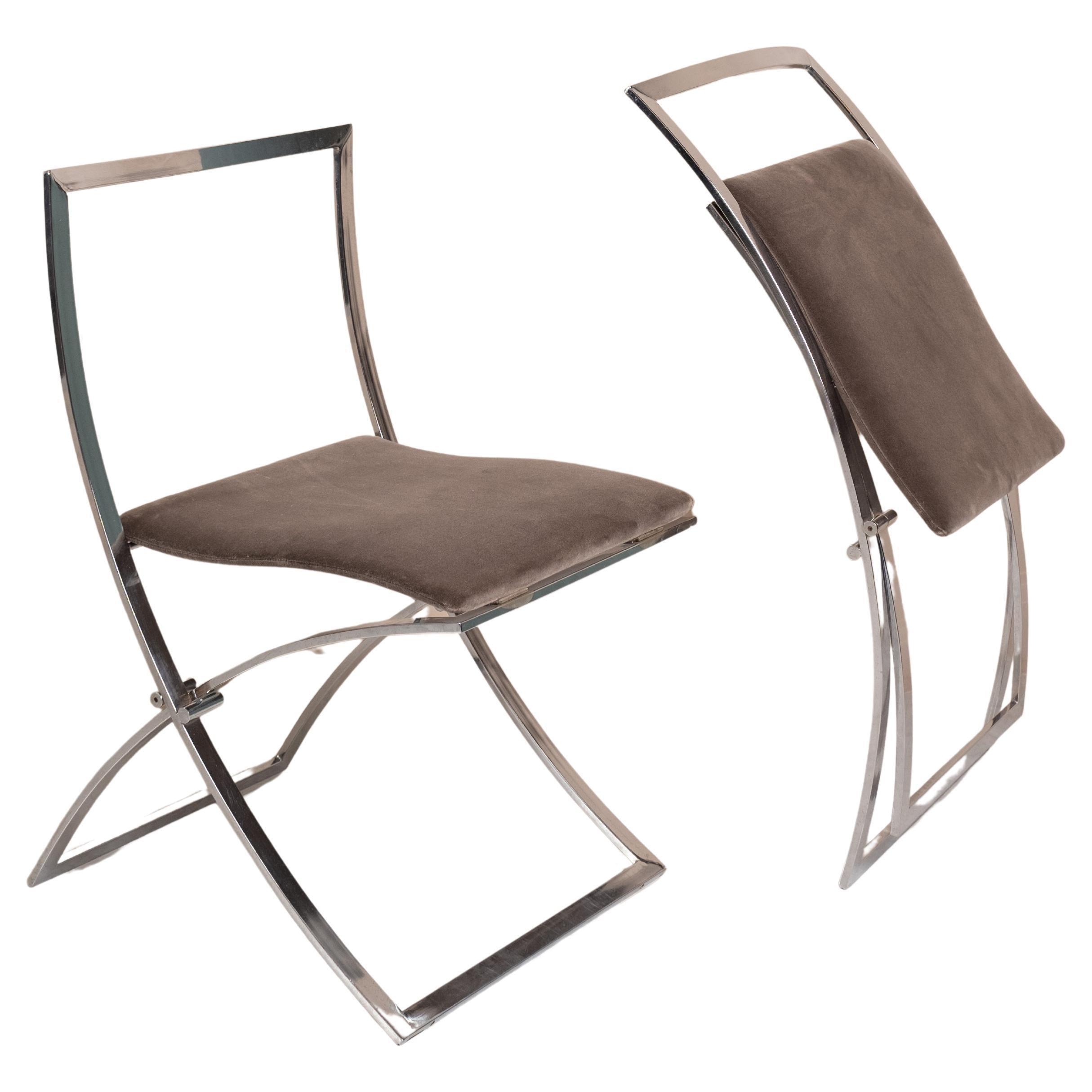 Folding chairs, Luisa Model by Marcello Cuneo, Italy 1970 For Sale