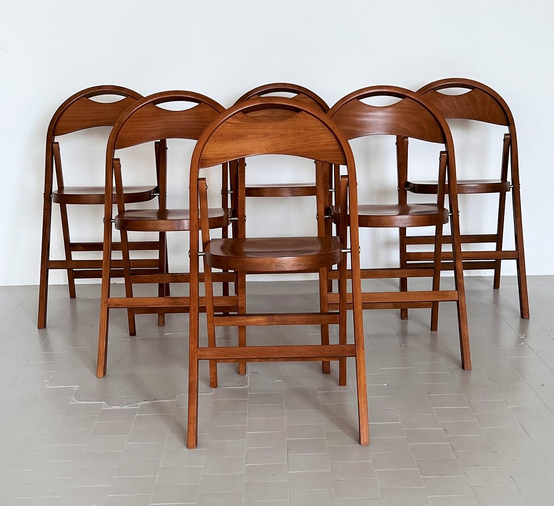 Mid-Century Modern Folding Chairs TRIC by Achille Castiglioni for BBB Emme Bonacina, 1960s