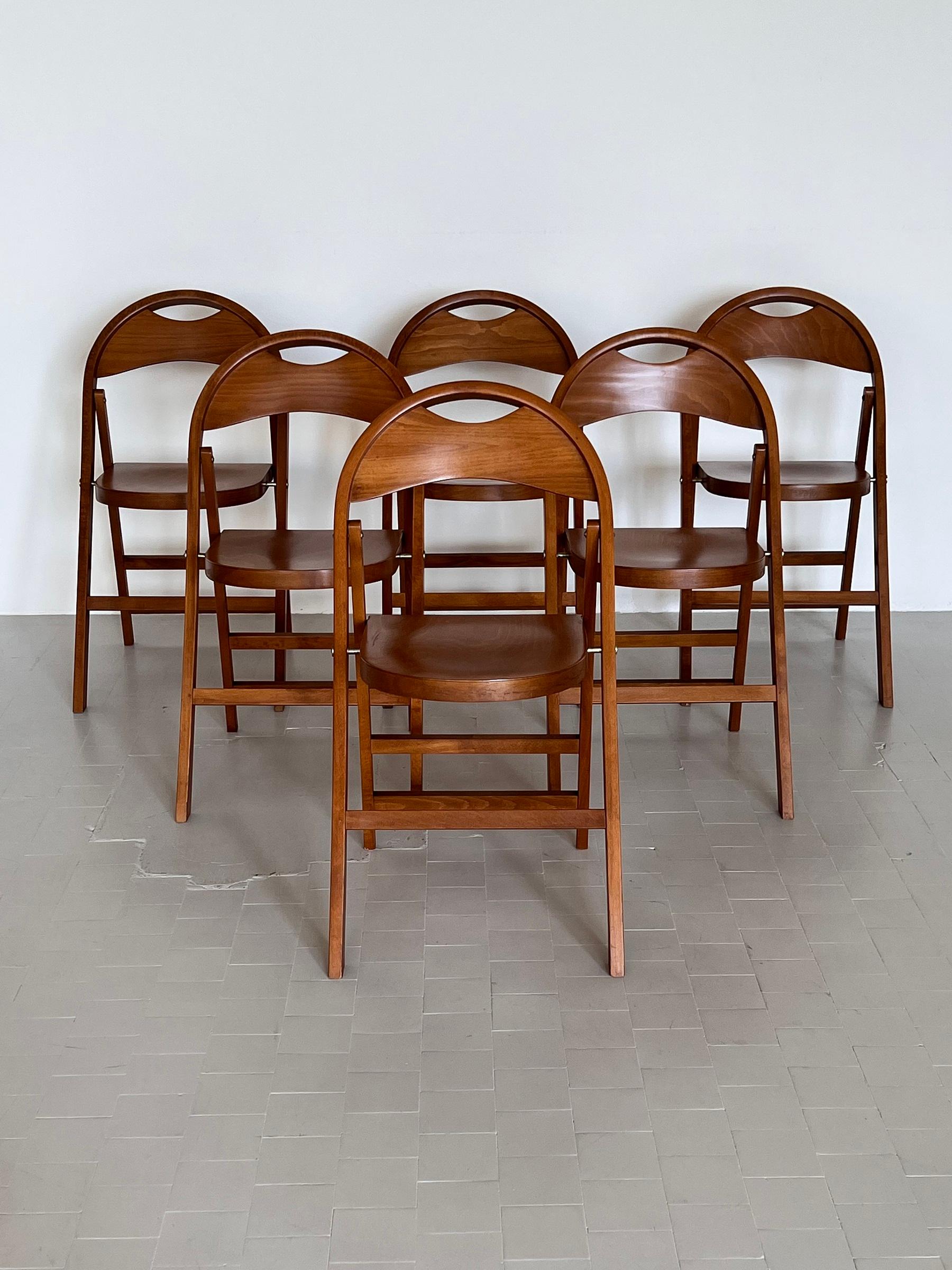 Italian Folding Chairs TRIC by Achille Castiglioni for BBB Emme Bonacina, 1960s