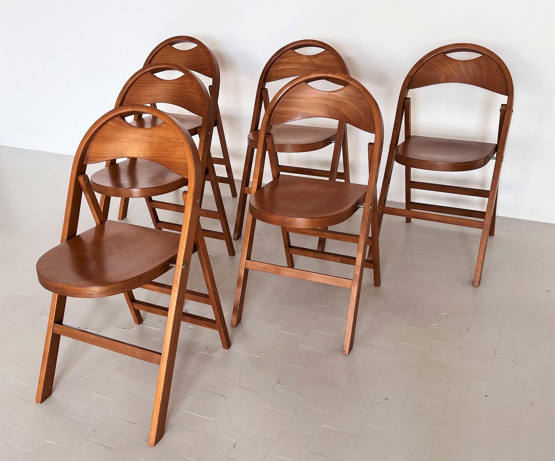 Folding Chairs TRIC by Achille Castiglioni for BBB Emme Bonacina, 1960s In Good Condition In Morazzone, Varese