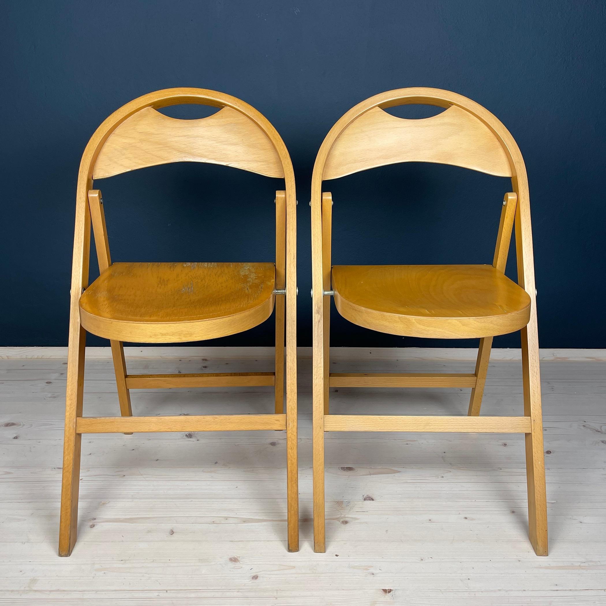 Mid-Century Modern Folding Chairs 