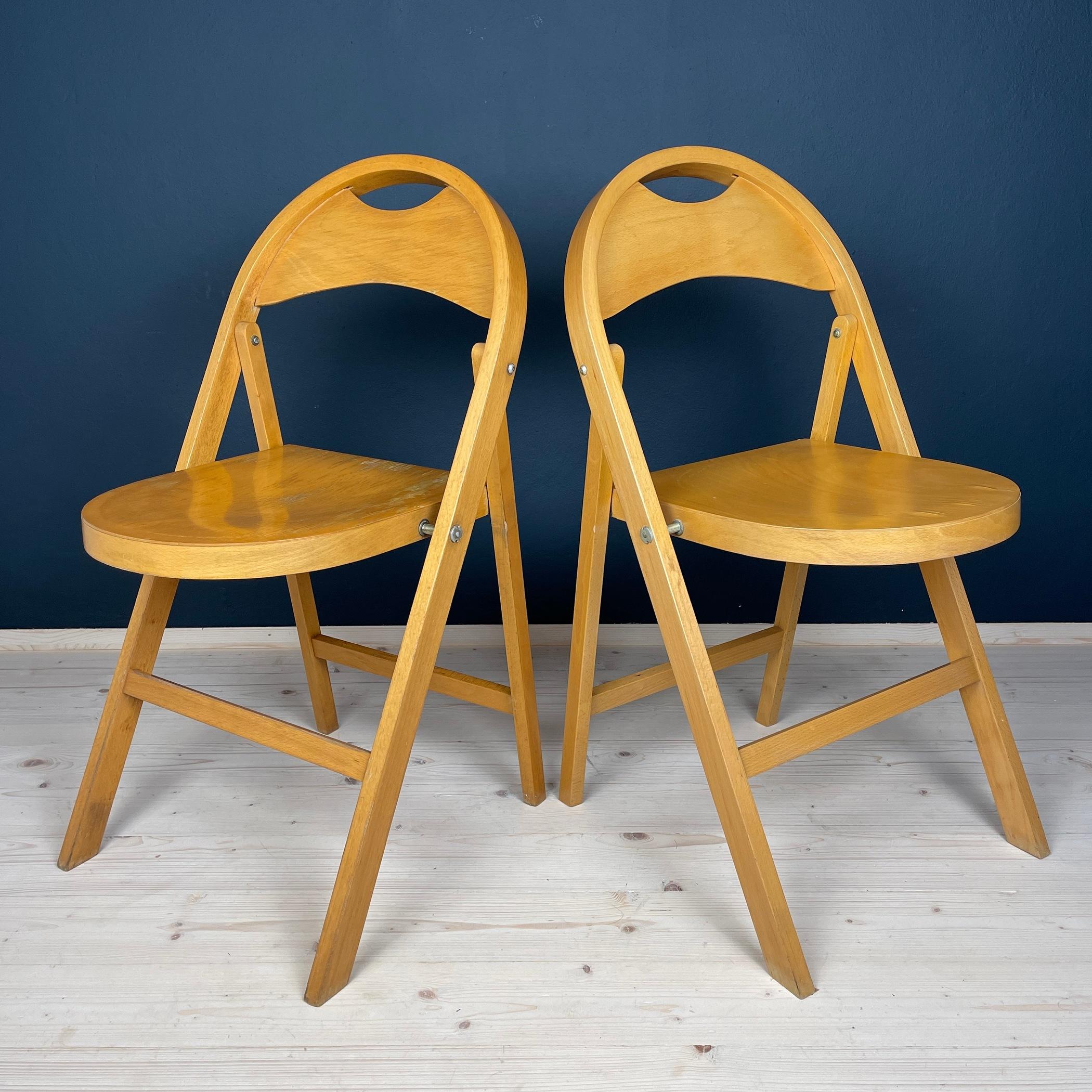 Klappbare Stühle „Tric“ von Achille & Pier Giacomo Castiglione  Italien 1965 Satz von 2 (Italienisch) im Angebot