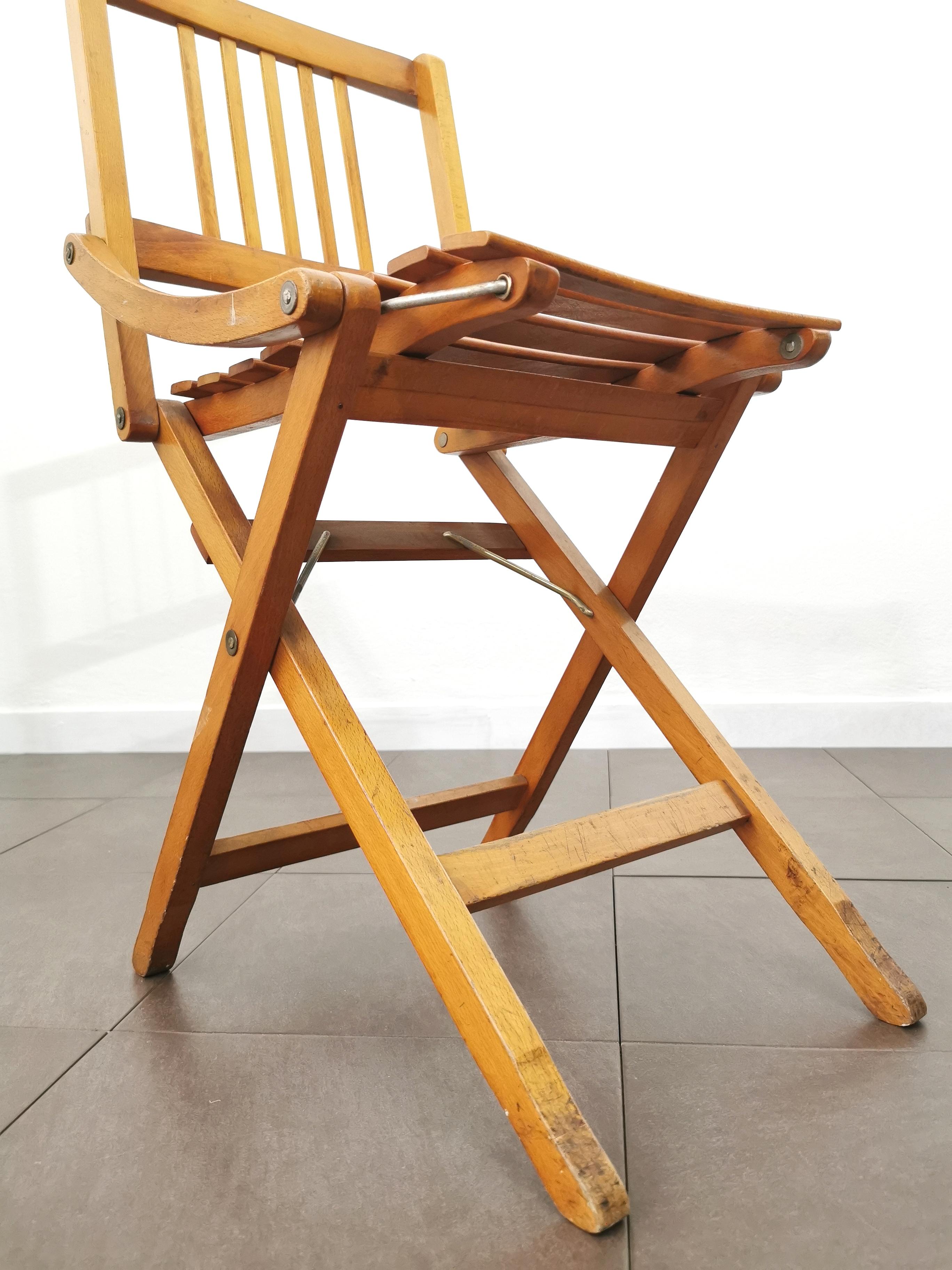 Folding Chairs Wood Fratelli Reguitti Midcentury Italian Design 1950s Set of 15 12