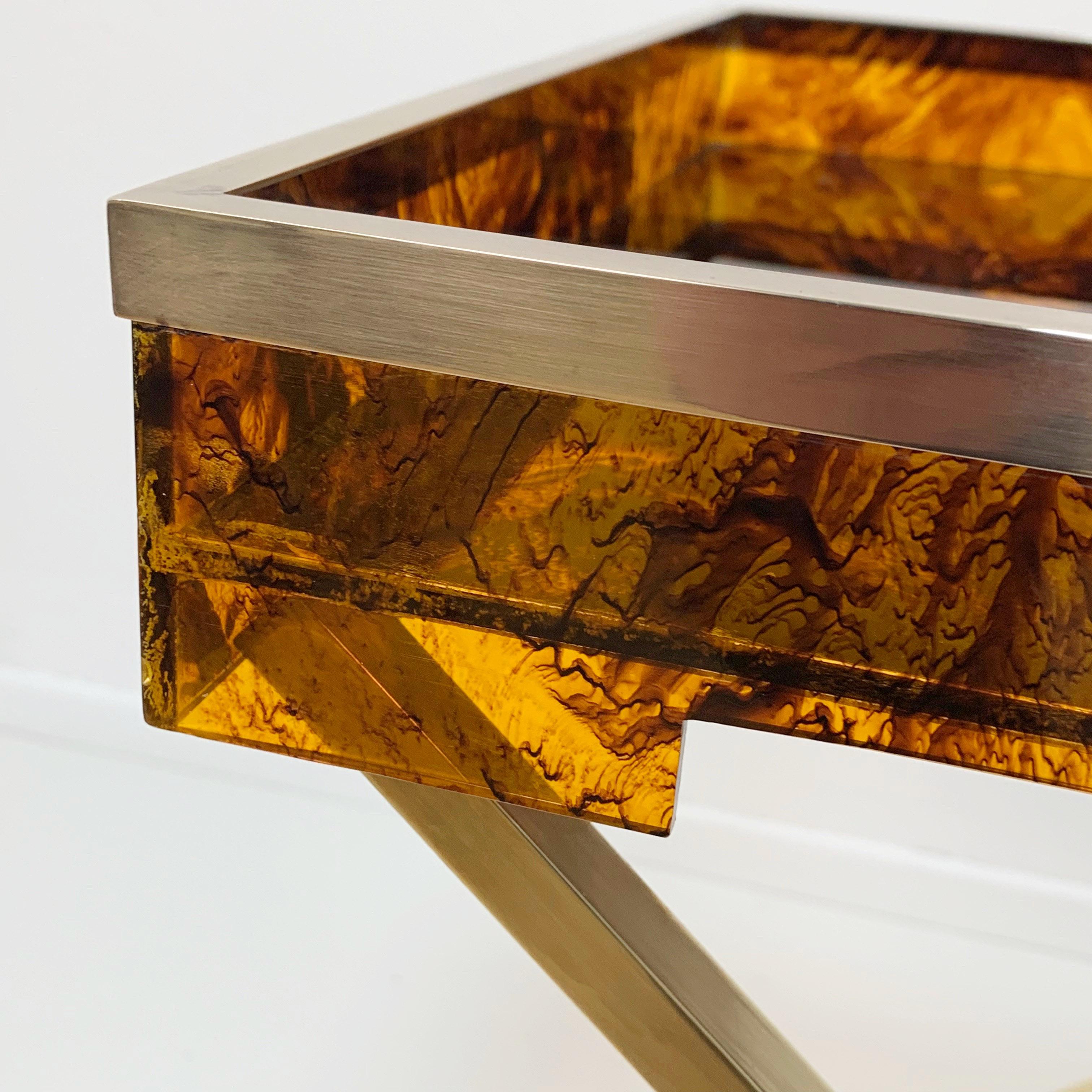 Folding Coffee Table, Lucite Turtle Butler Serving Tray, Rizzo Style ...