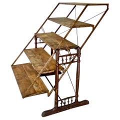 Antique Folding / Combination Table Mercantile Shelf, circa 1900