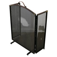 Used Folding Copper and Fine Mesh Spark Fire Guard   This very useful spark guard