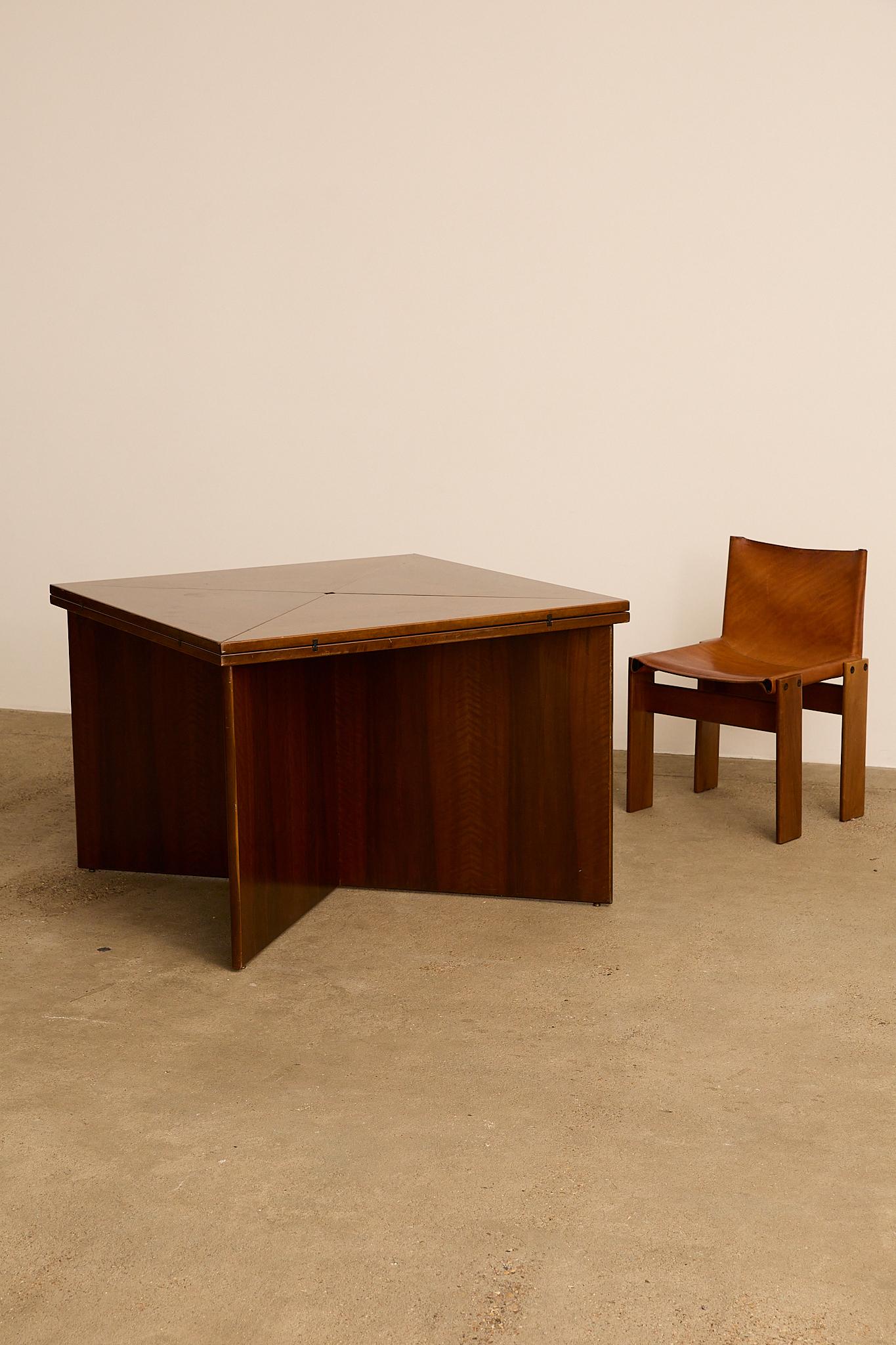 Folding Dining Table by Vittorio Introini For Sale 2