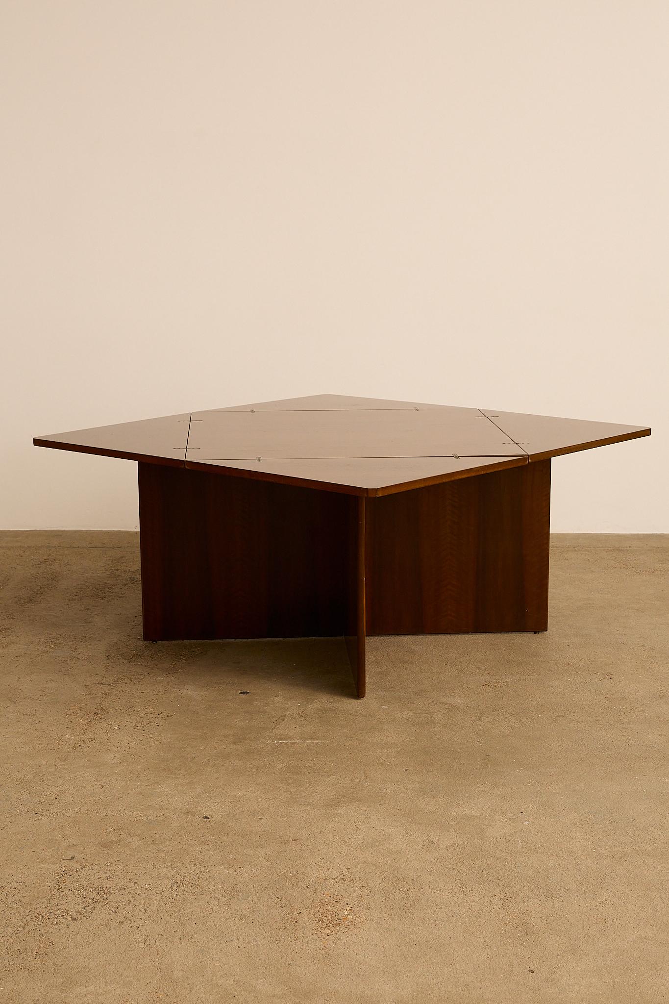 Modern Folding Dining Table by Vittorio Introini For Sale