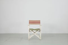 Folding Director's Chair in Beautiful Original Cover, Italy, 1970s