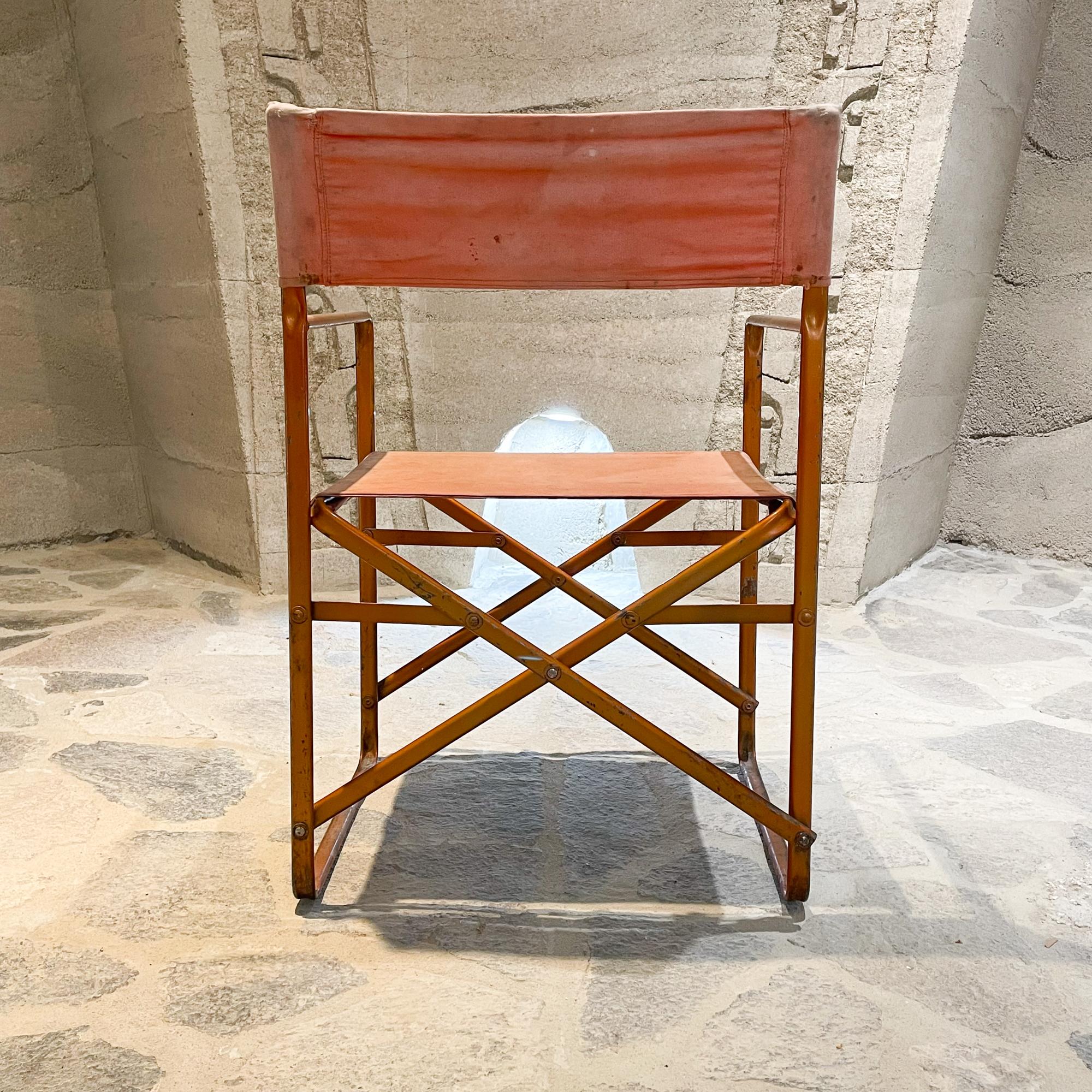 Folding Director's Chair Vintage im Stil von Gae Aulenti 1964 Zanotta April (Ende des 20. Jahrhunderts) im Angebot