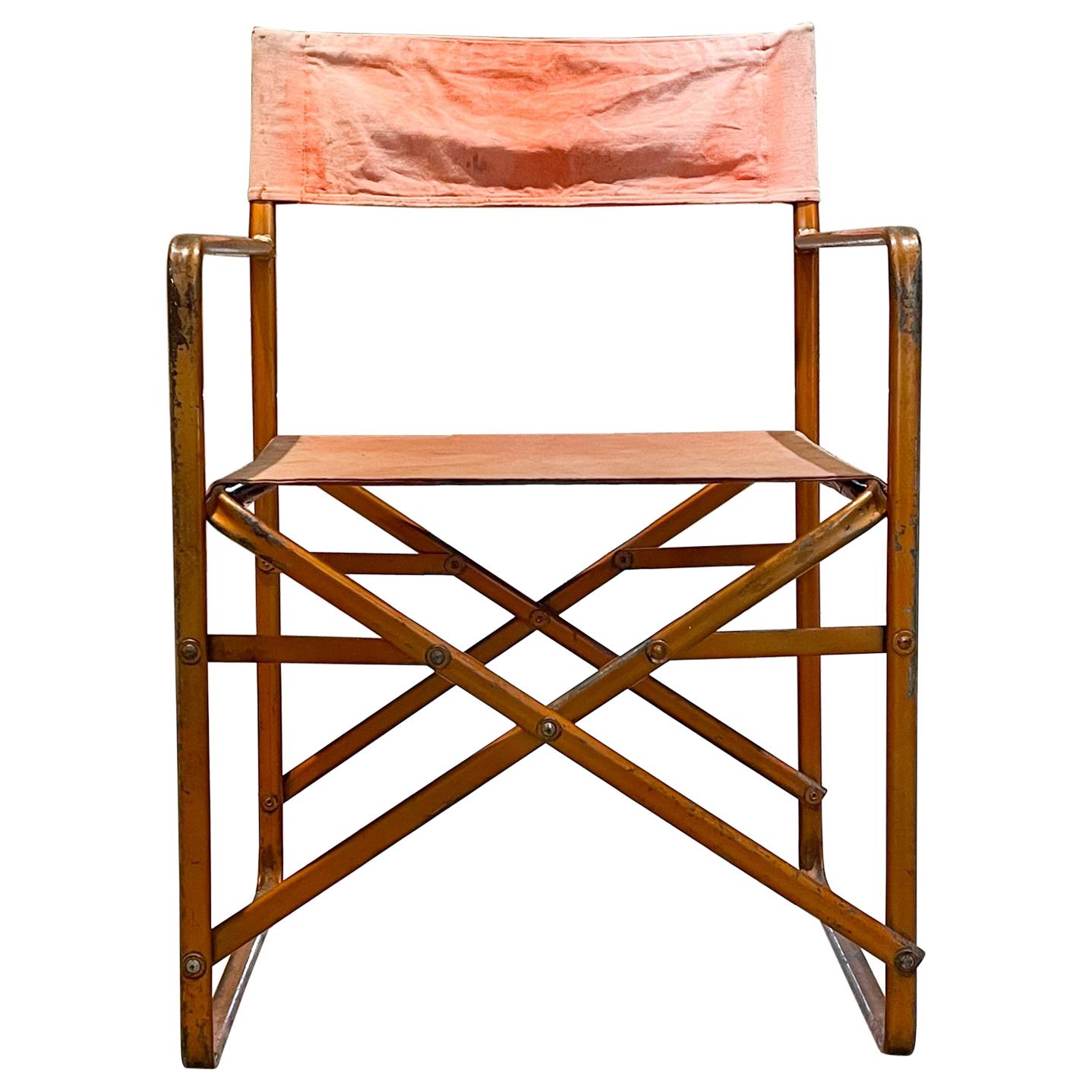 Folding Director's Chair Vintage im Stil von Gae Aulenti 1964 Zanotta April im Angebot