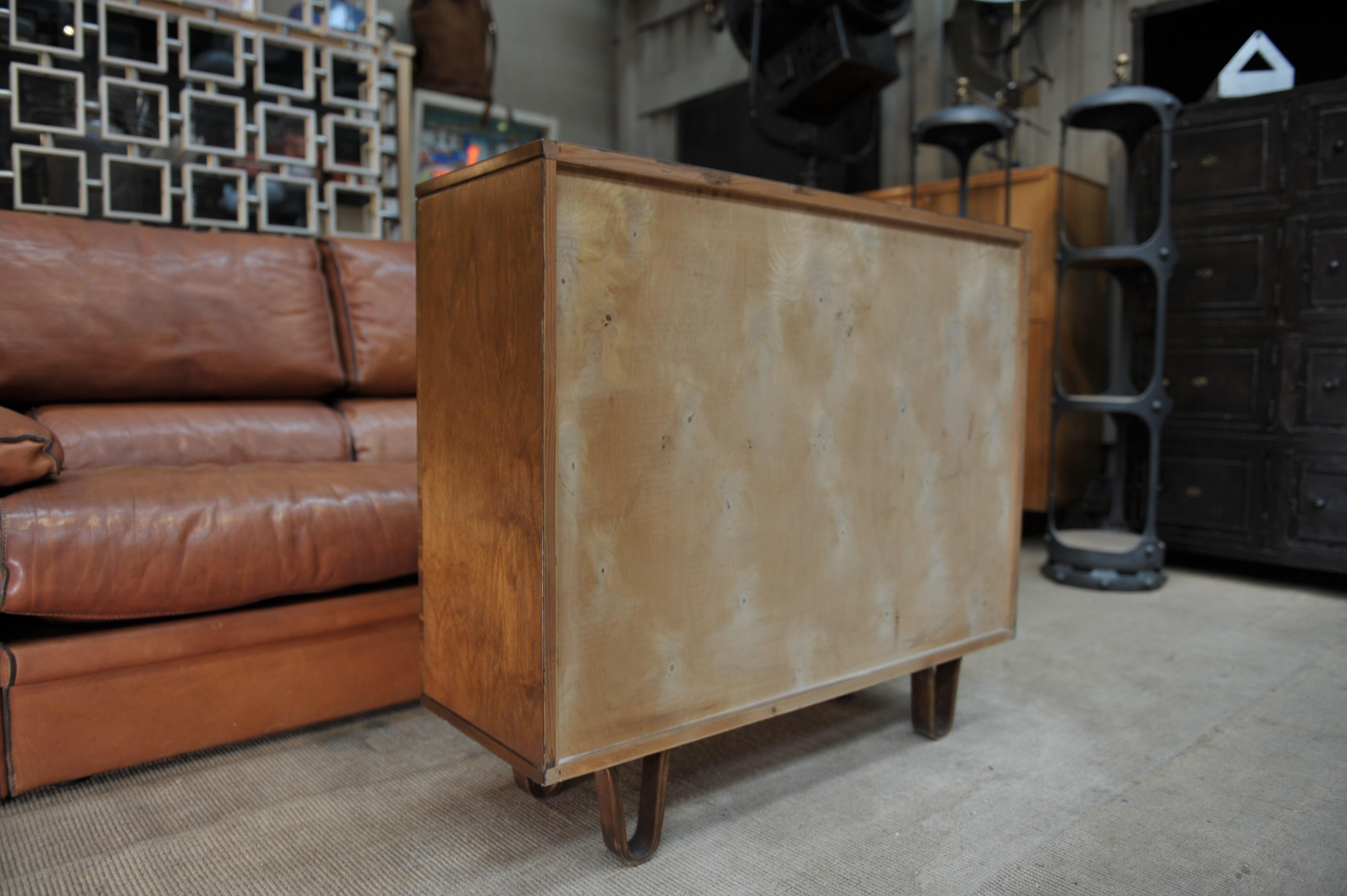 Folding Door Cabinet by Cees Braakman, circa 1950 For Sale 3