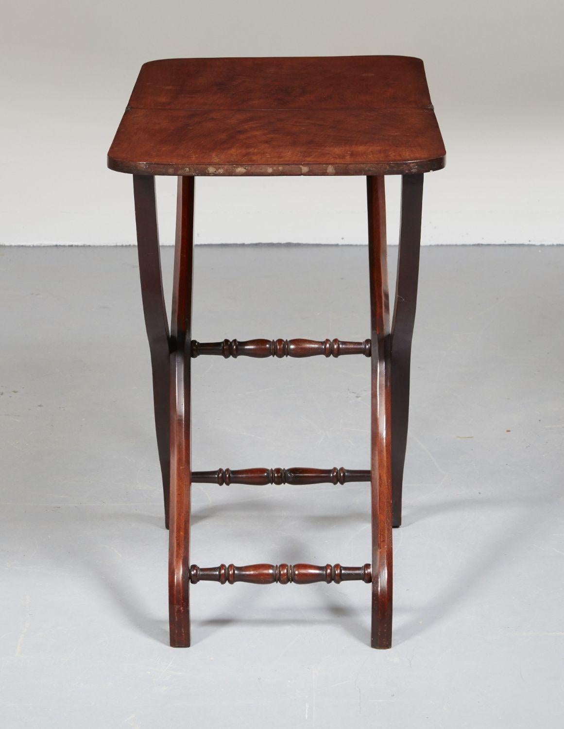 19th Century Folding Drinks Table For Sale