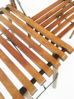 Folding French Chair and Stool