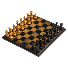 Antique Folding Game Board, America circa 1890