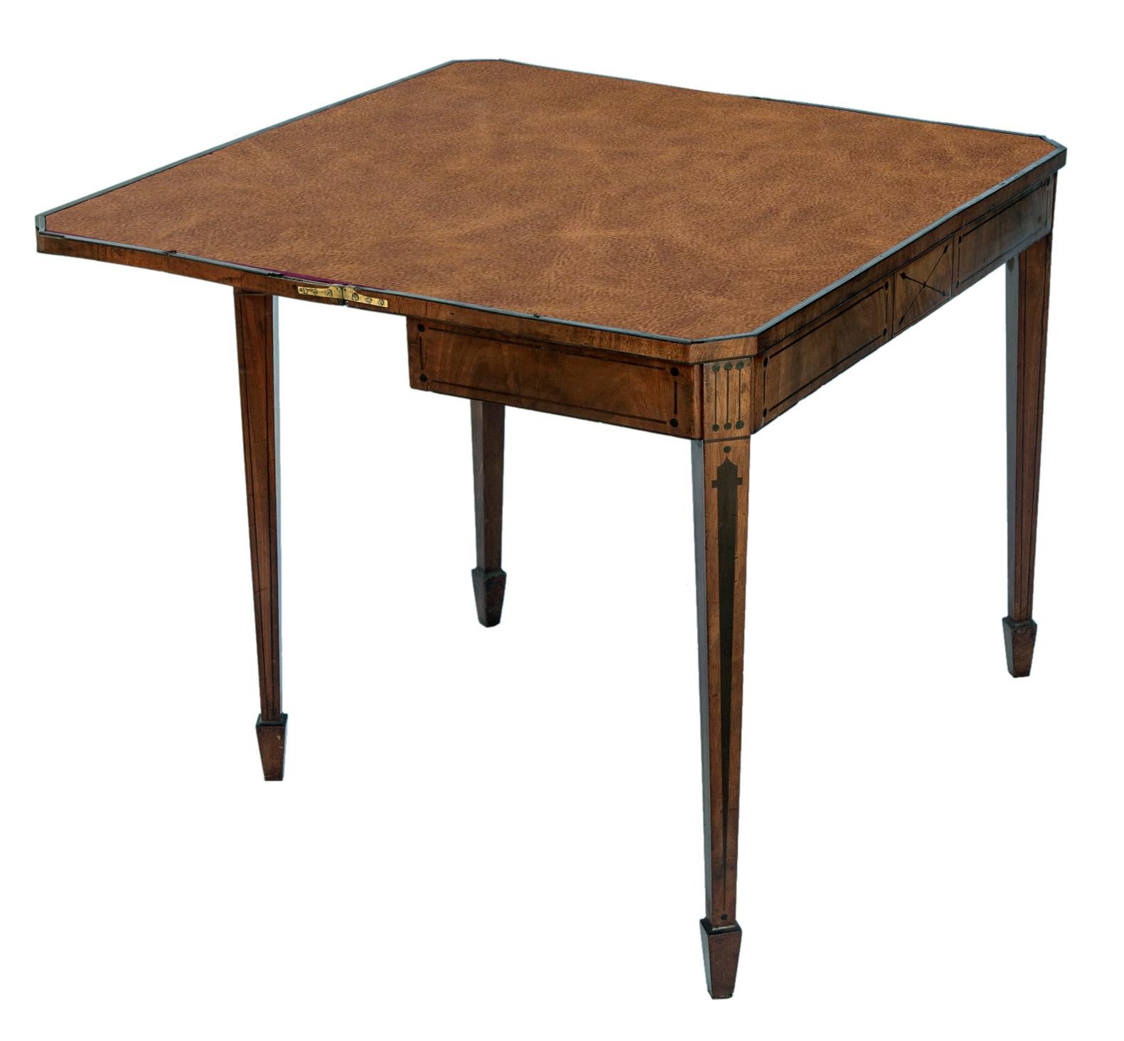 20th Century Folding Game Table  For Sale