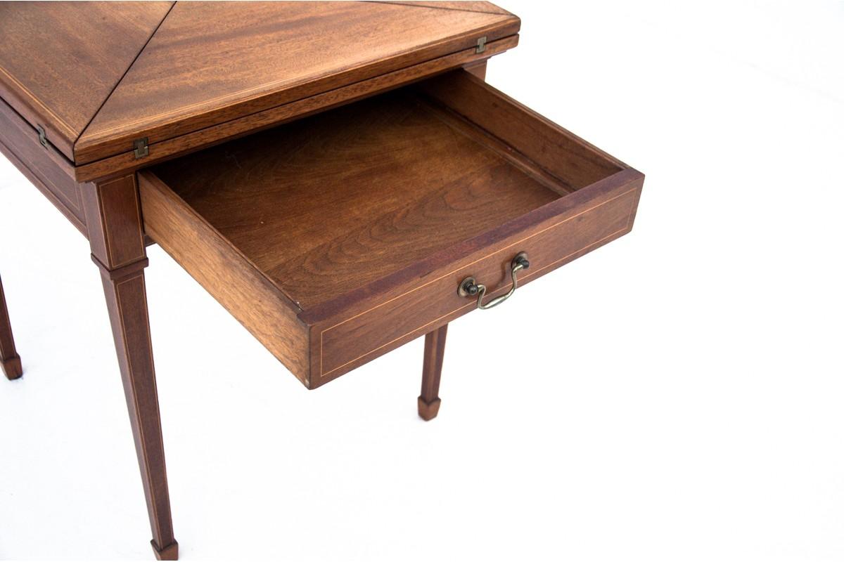 Early 20th Century Folding Game Table, Western Europe, circa 1910, Antique For Sale