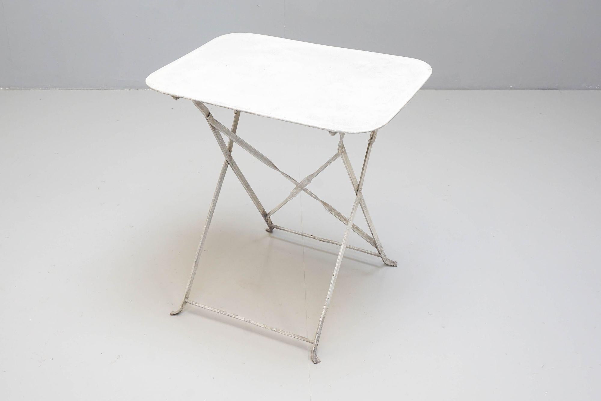 20th Century Folding Garden Table For Sale