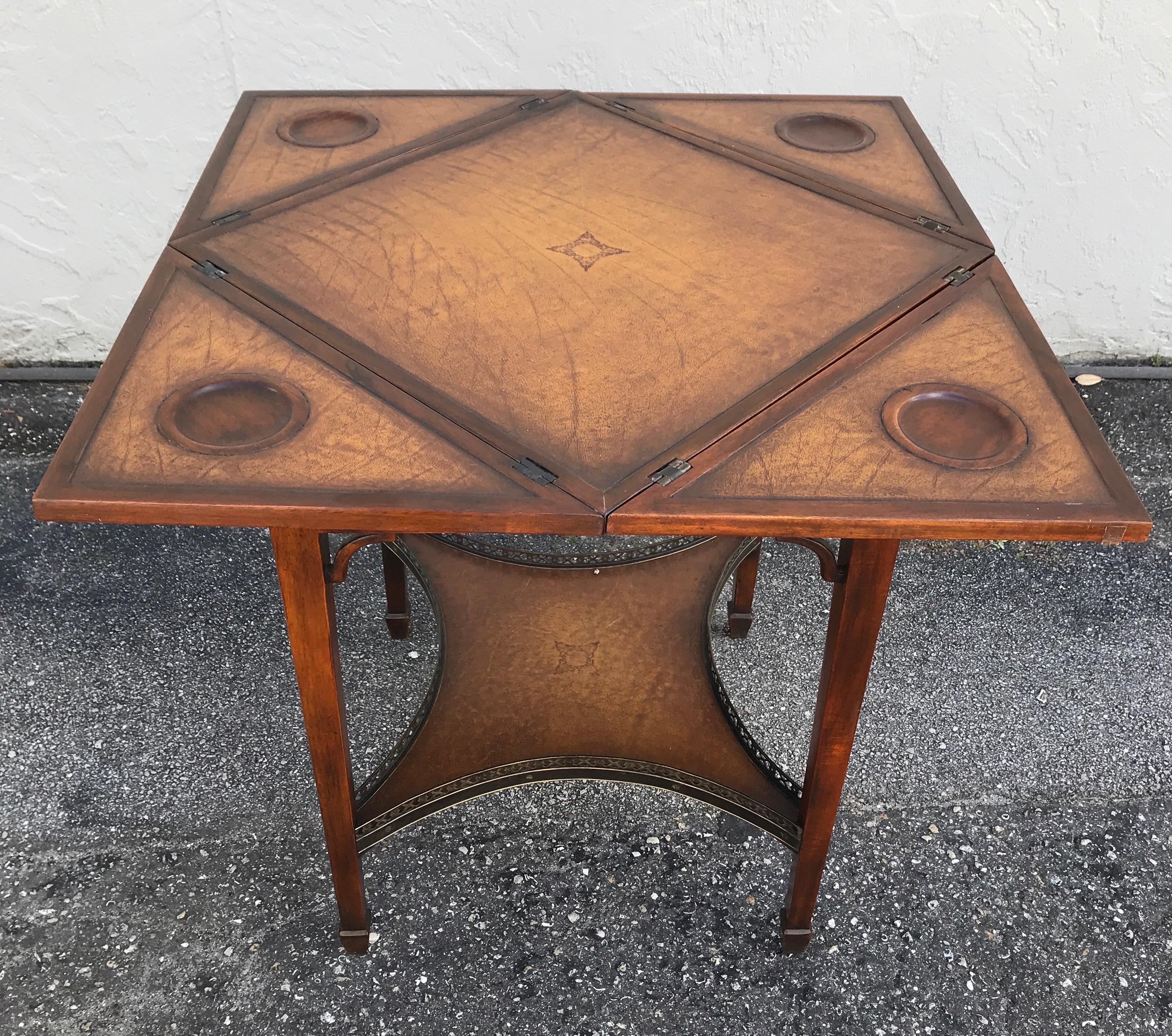 Folding Handkerchief Game Table by Theodore Alexander 11