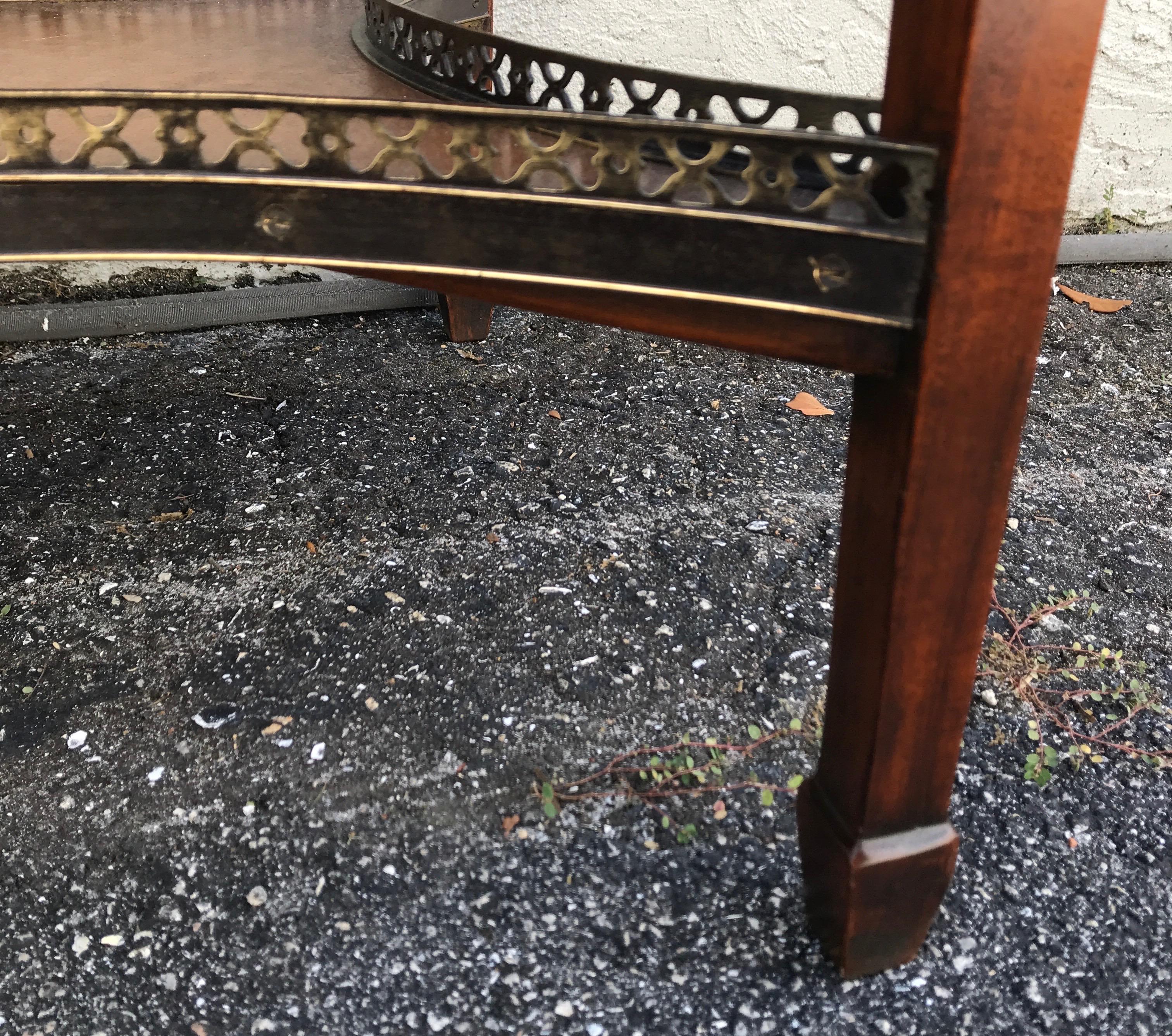Wood Folding Handkerchief Game Table by Theodore Alexander