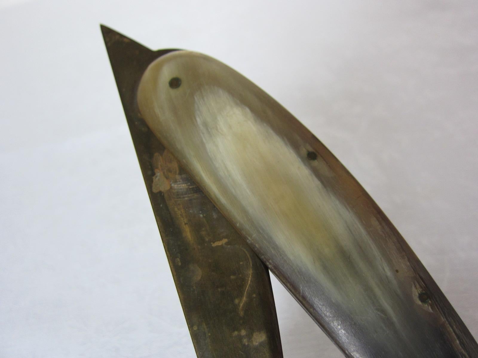 Folding knife or letter opener, model number: 3962, Carl Auböck, Vienna 1960 For Sale 3