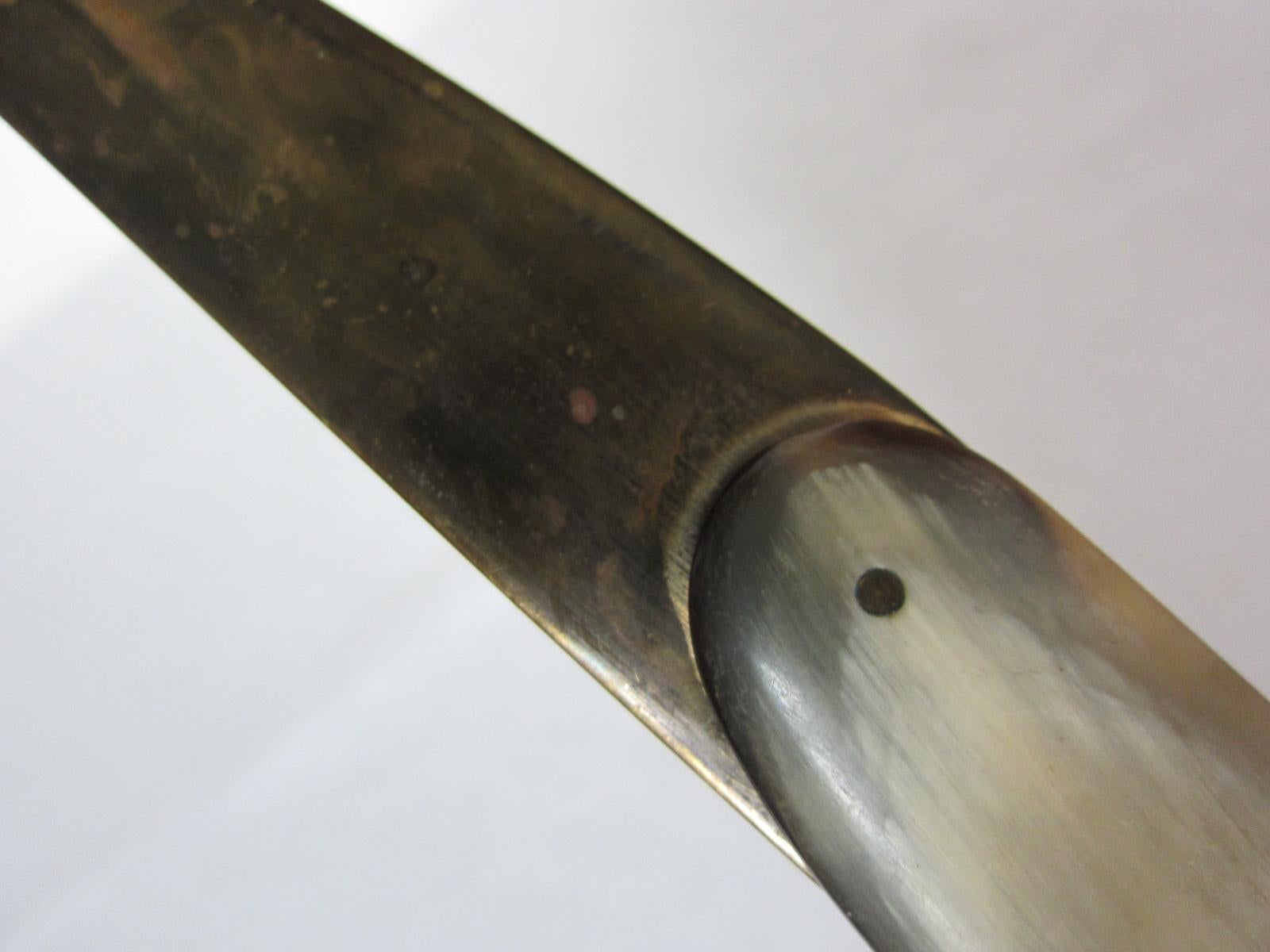 Folding knife or letter opener, model number: 3962, Carl Auböck, Vienna 1960 For Sale 5