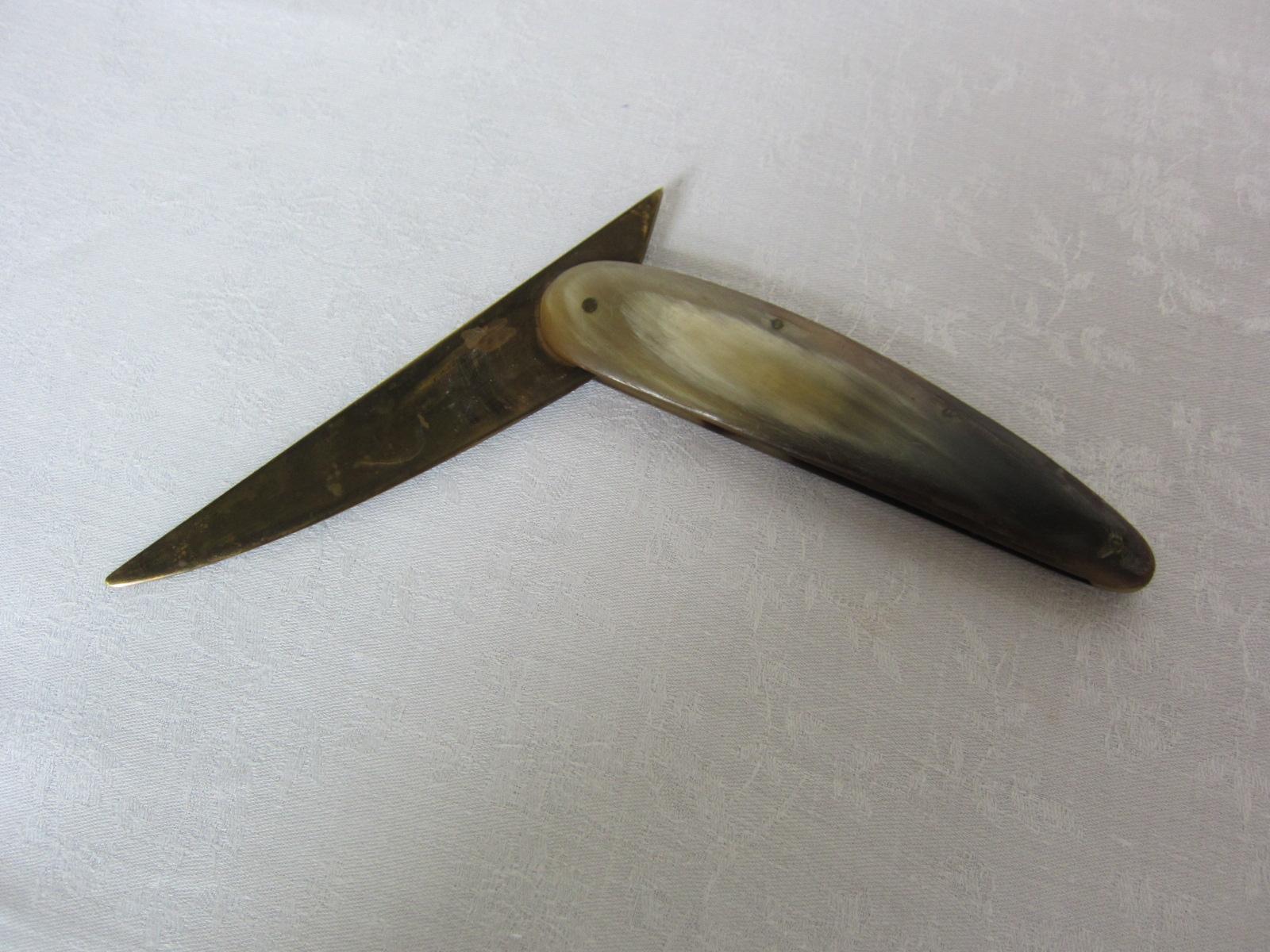 Mid-Century Modern Folding knife or letter opener, model number: 3962, Carl Auböck, Vienna 1960 For Sale