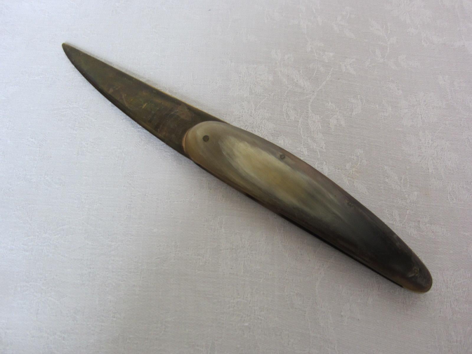 Austrian Folding knife or letter opener, model number: 3962, Carl Auböck, Vienna 1960 For Sale