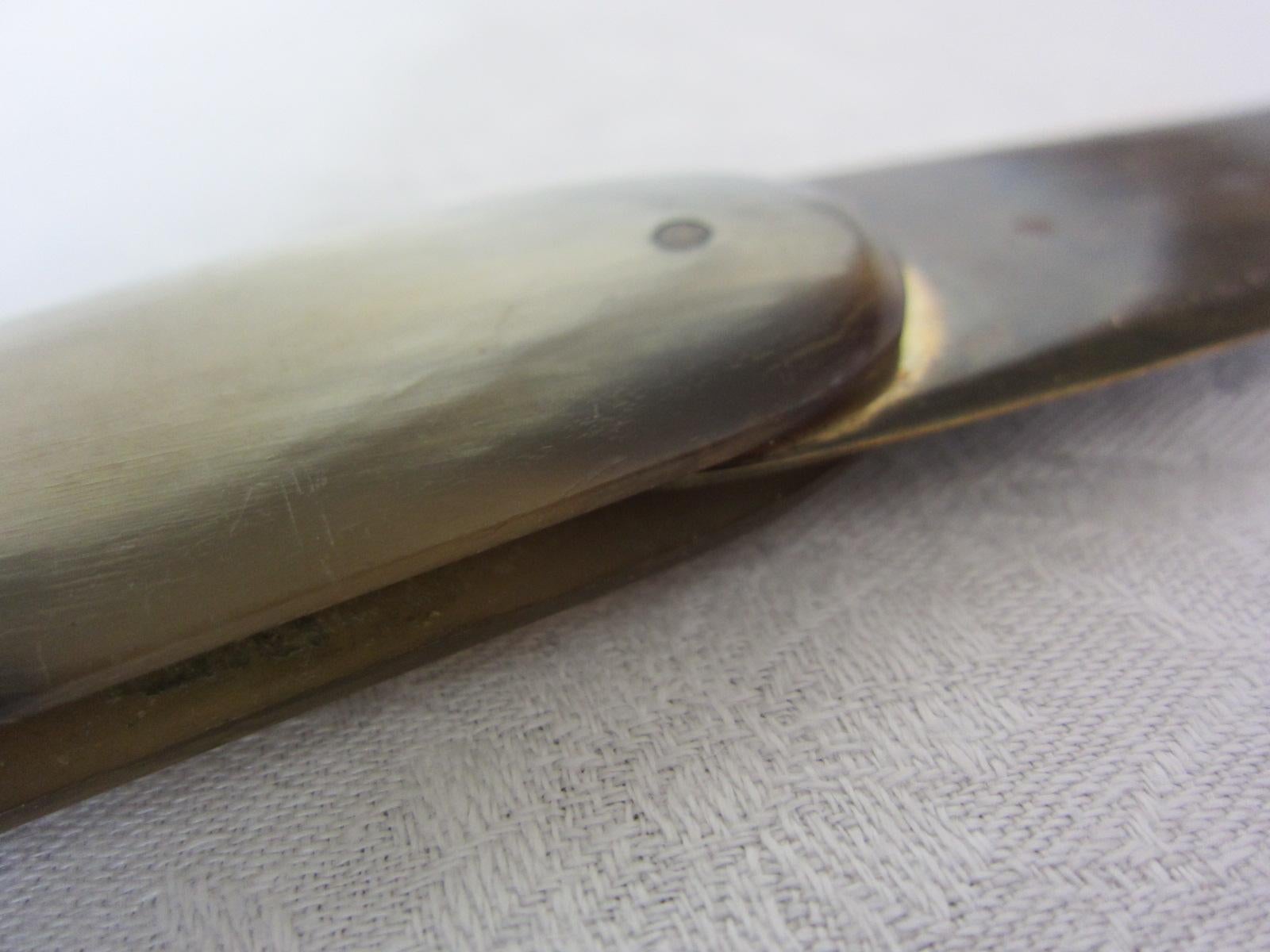 Folding knife or letter opener, model number: 3962, Carl Auböck, Vienna 1960 For Sale 2