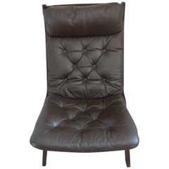 Folding Leather Chair Erkones, Norway