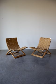 Folding Lounge Chairs by Ingmar Relling for Westnofa, Norway, 1960s