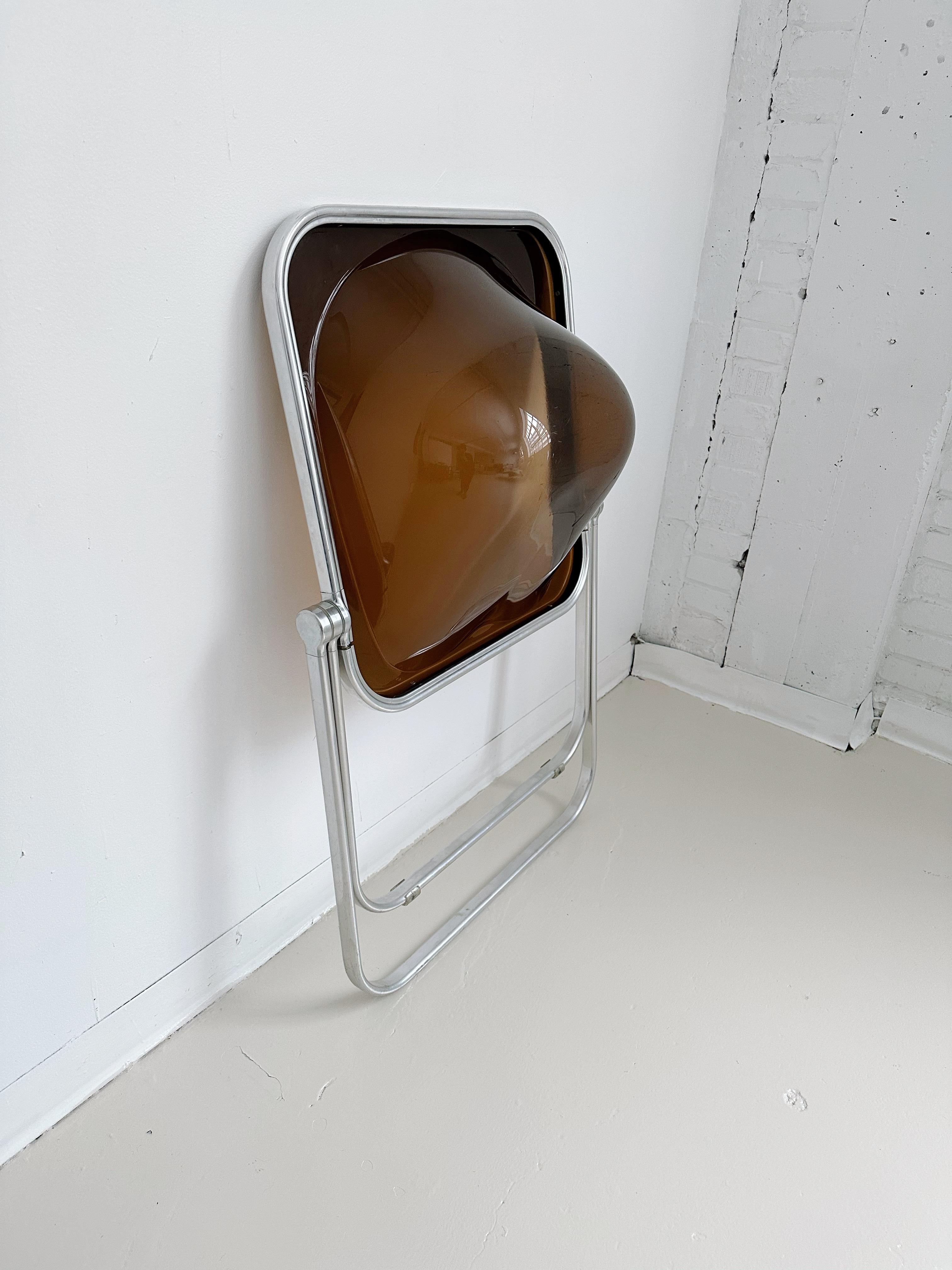 Acrylic Folding Plona Chair by Giancarlo Piretti for Castelli