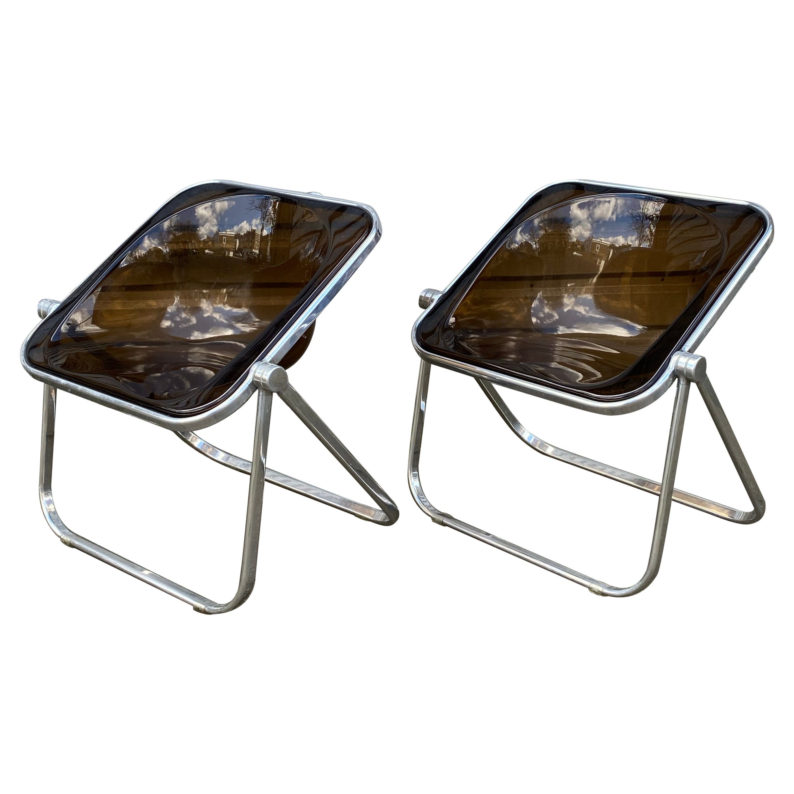 Folding Plona Chair by Giancarlo Piretti for Castelli For Sale