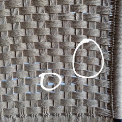 Folding Rope Chair 1950s, in the manner of Hans Wegner, Black Frame