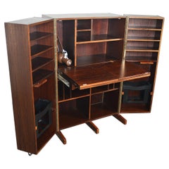 Faltbarer Palisander-Schreibtisch in einer Box