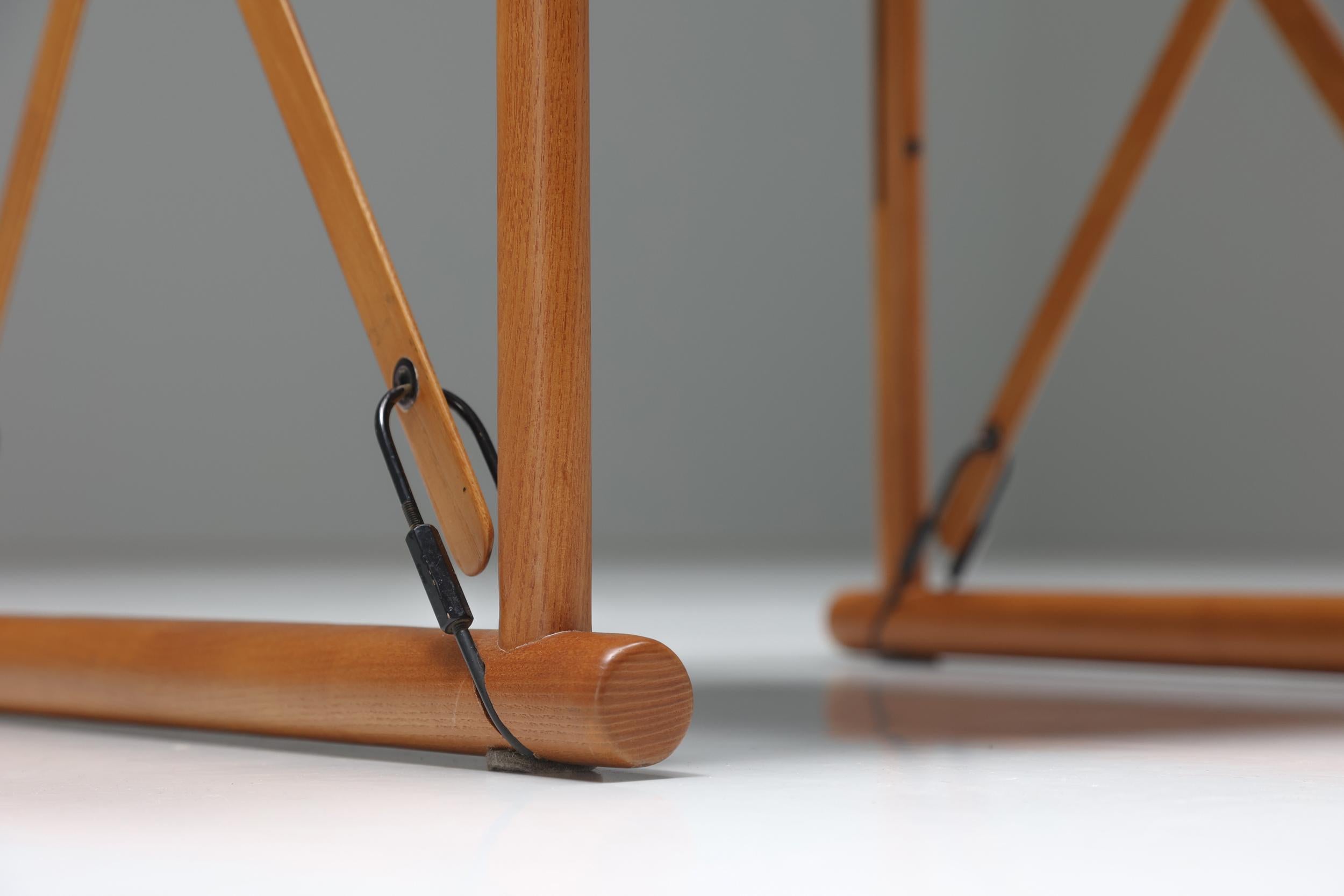 Folding Safari Chairs by Van Praet, Inspired by Mogens Koch, 1950's 5
