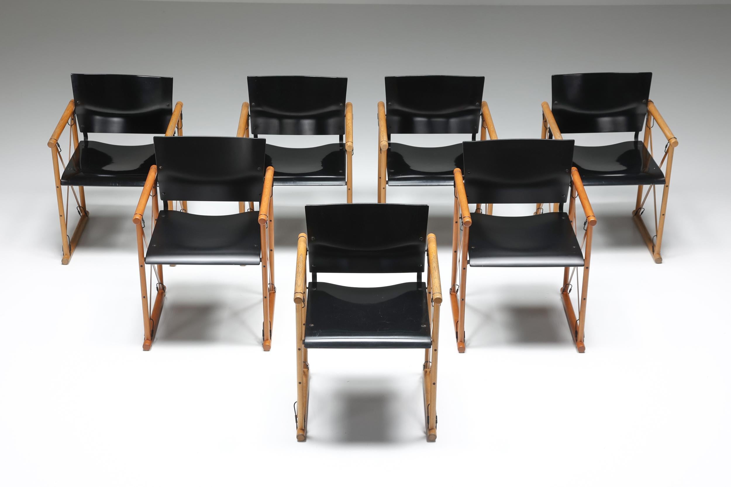 Mogens Koch; Danish architect; Frans Van Praet; 1950's, Mid-century modern; Rud. Rasmussen;

Mid-century folding safari chairs were designed by Frans Van Praet in the 1950s. These chairs remind us of the style of Danish architect Mogens Koch. This