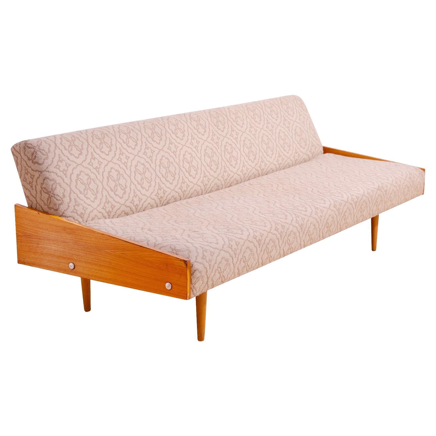 Folding Scandinavian style Sofabed, 1970s, Czechoslovakia For Sale