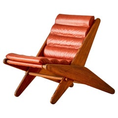 Folding Scissor Chair by Ficks Reed C. 1950