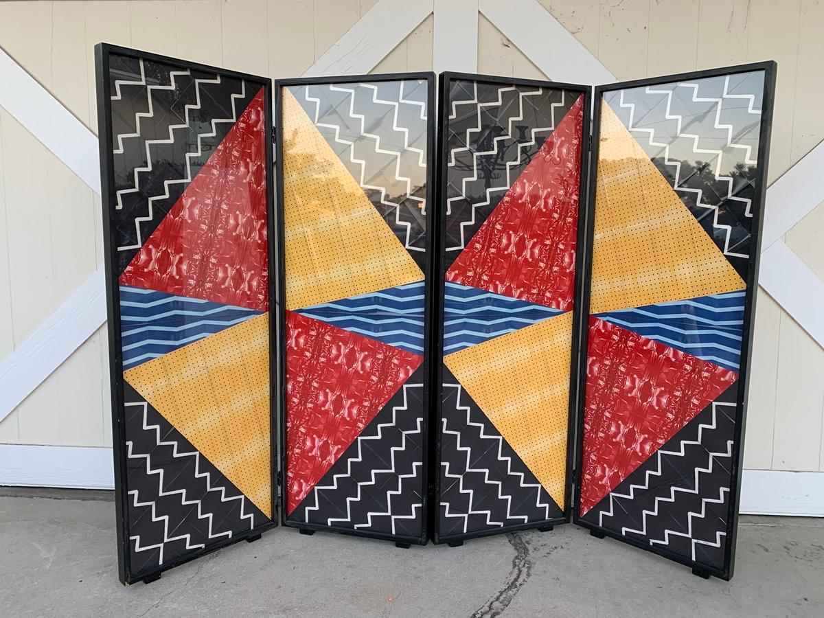 Plexiglass Folding Screen Art by Arthur Drooker 