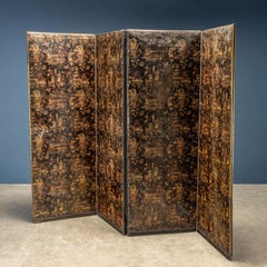 Folding Screen Canvas United Kingdom XVIII-XIX Century