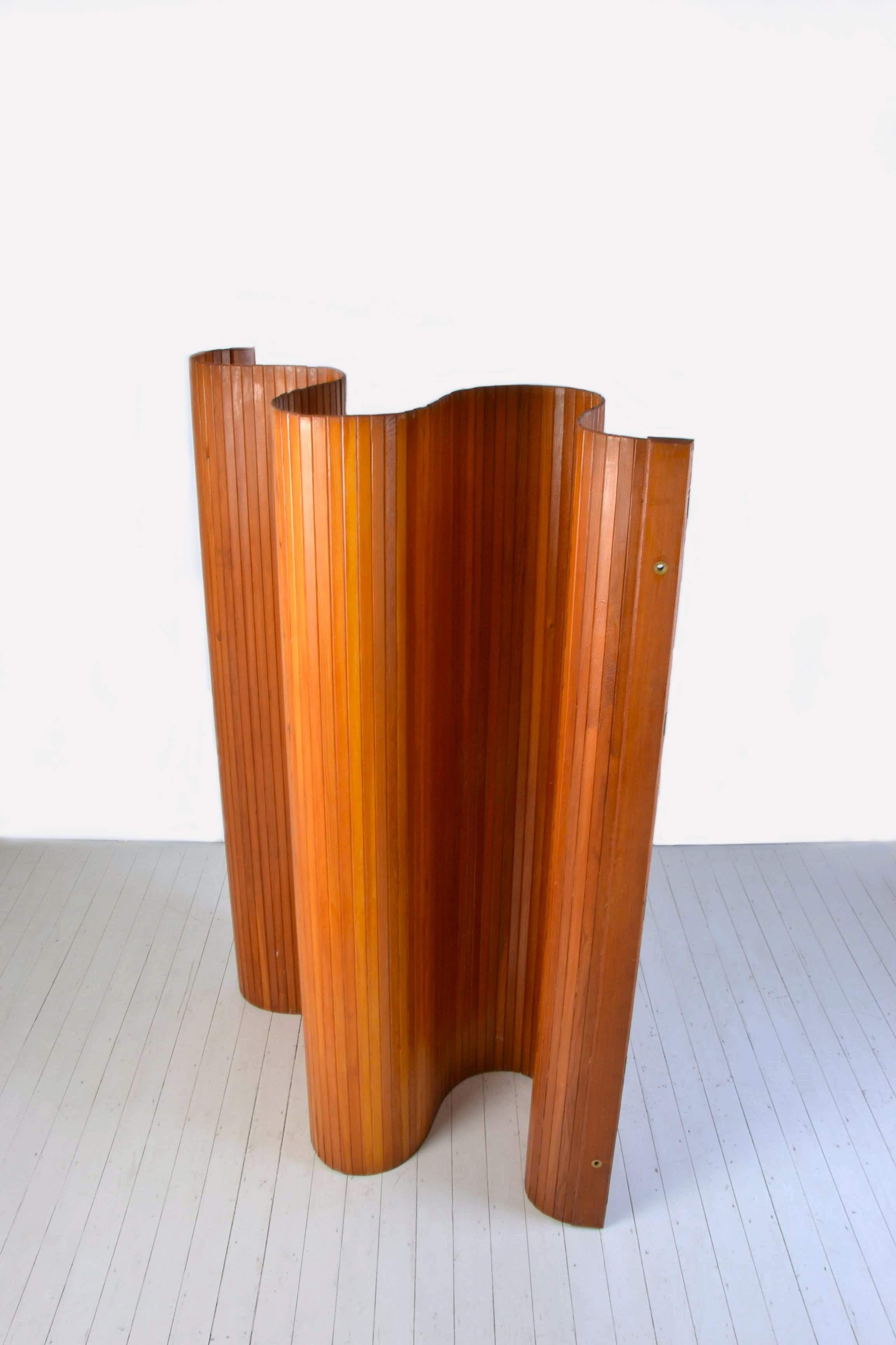 Mid-20th Century Folding Screen in Pinewood by Alvar Aalto, 1950s For Sale
