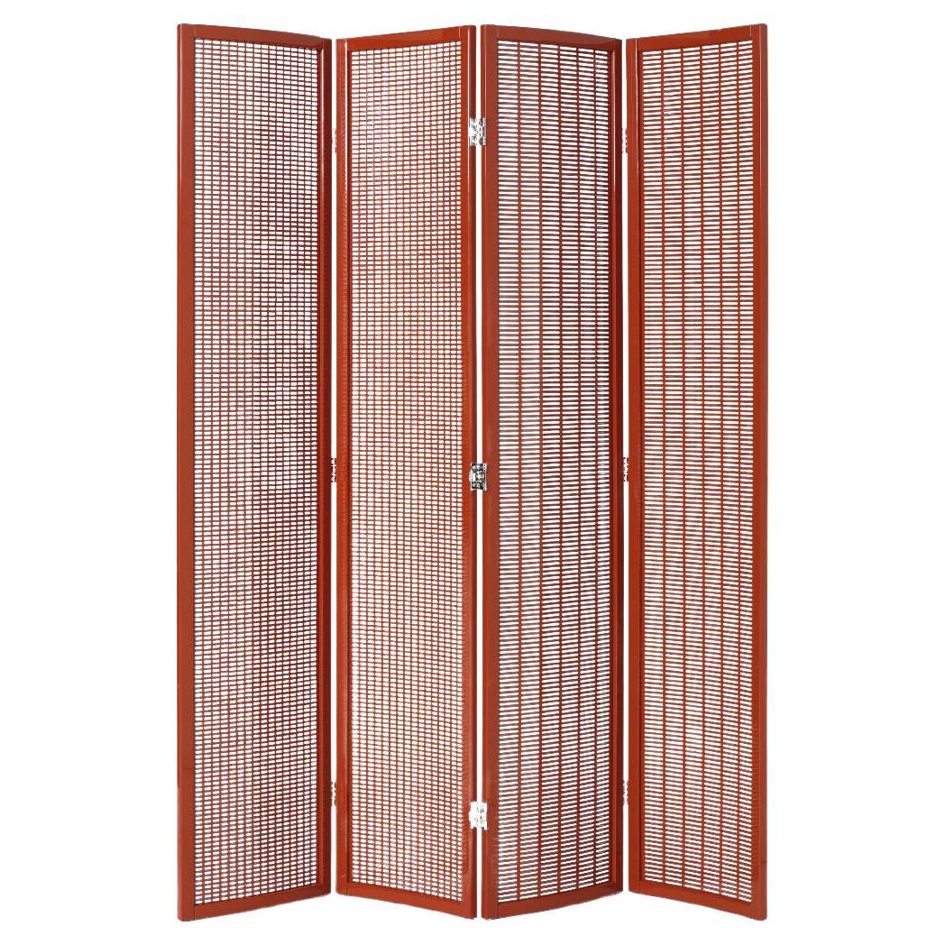 Folding Screen - Room Divider ClassiCon Folding Screen design Eileen Gray - Red For Sale
