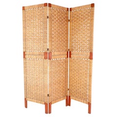 Folding Screen Room Divider in the style of Clar Porset